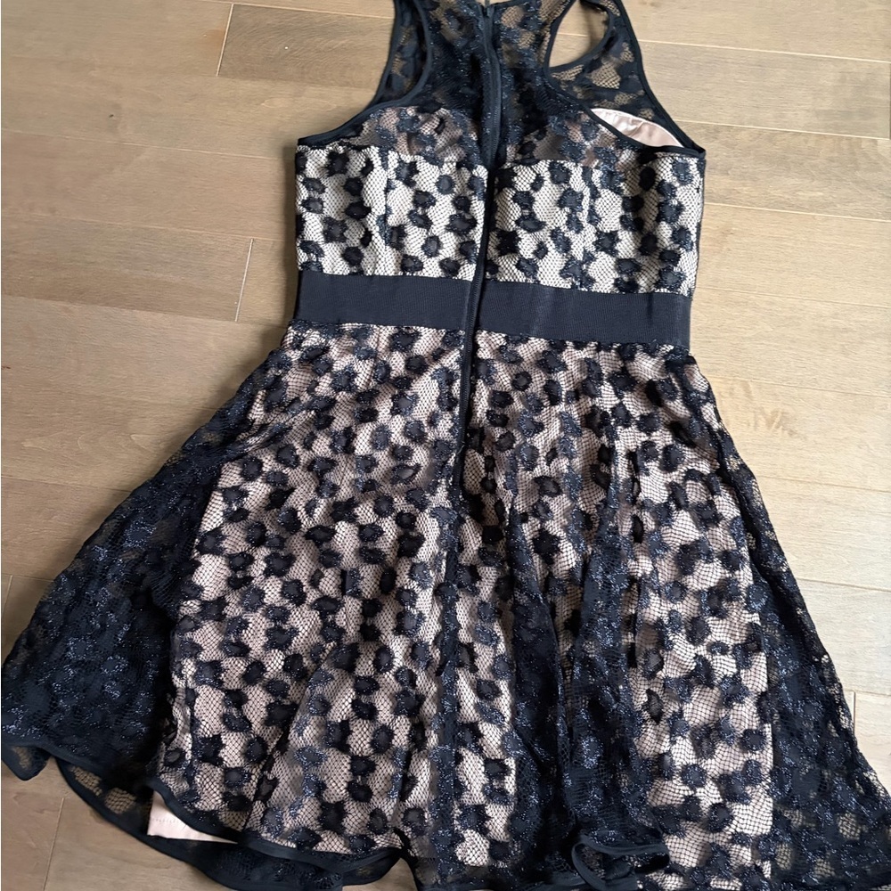 Milly Black and Cream Lace Kids Dress - Picture 3 of 4